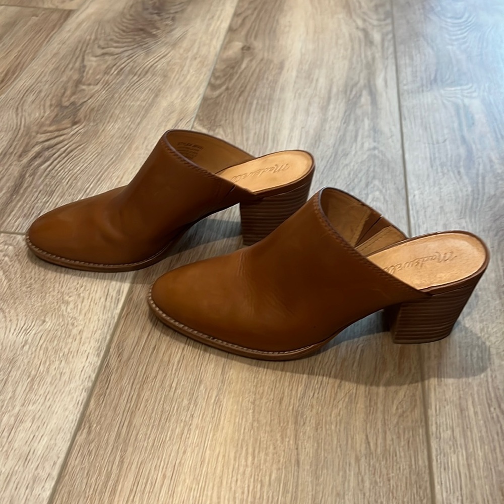 Madewell Harper Mule Color English Saddle